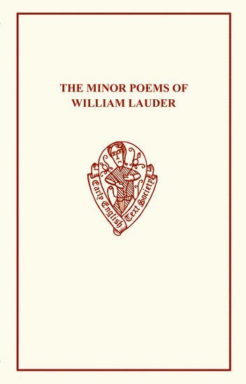 bokomslag The Minor Poems of William Lauder