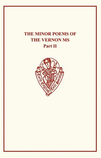 F.J Furnivall - The Minor Poems of The Vernon MS II, Inbunden