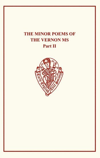 bokomslag The Minor Poems of The Vernon MS II