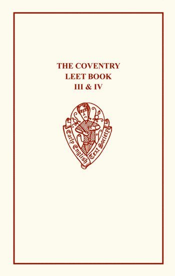 Coventry Leet Book III & IV 1