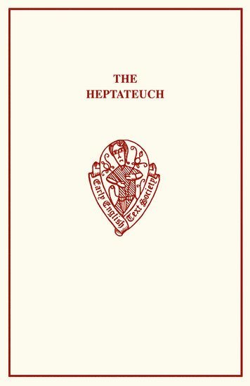 The Heptateuch 1