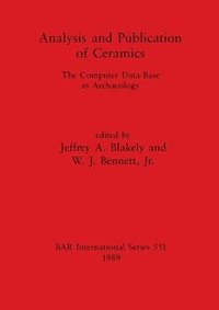 bokomslag Analysis and Publication of Ceramics