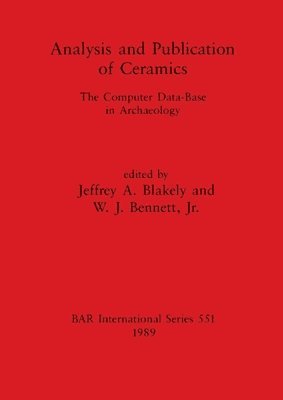 bokomslag Analysis and Publication of Ceramics