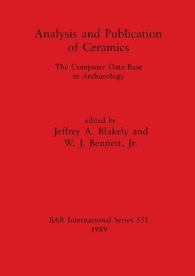 bokomslag Analysis and Publication of Ceramics