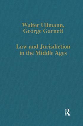 bokomslag Law and Jurisdiction in the Middle Ages