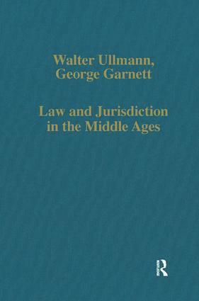 bokomslag Law and Jurisdiction in the Middle Ages