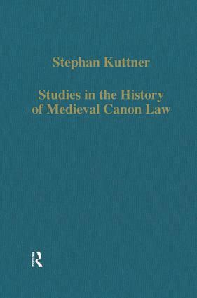 bokomslag Studies in the History of Medieval Canon Law