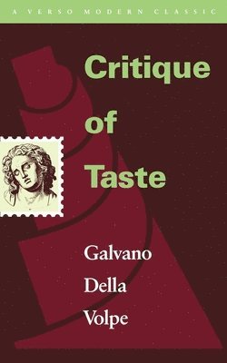 Critique of Taste 1