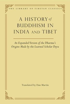 bokomslag A History of Buddhism in India and Tibet