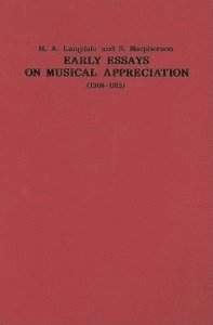 bokomslag Early Essays on Musical Appreciation (1908-1915)