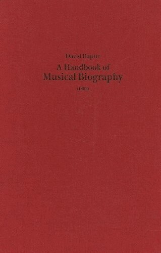 David Baptie - Handbook of Musical Biography (1883), Inbunden