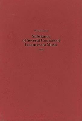 Substance of Several Courses of Lectures on Music (1831) 1