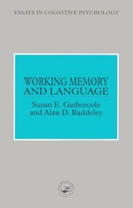 bokomslag Working Memory and Language