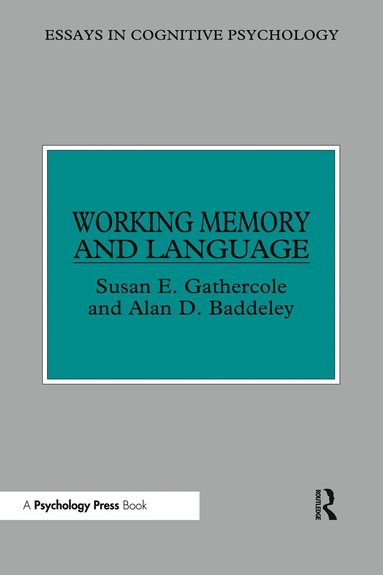 bokomslag Working Memory and Language