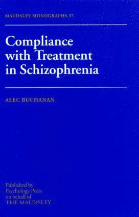 bokomslag Compliance With Treatment In Schizophrenia