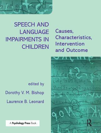 Speech and Language Impairments in Children 1