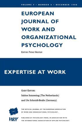 S. Sonnentag, Peter Herriot - Expertise At Work, Häftad