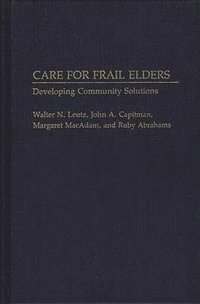 bokomslag Care for Frail Elders