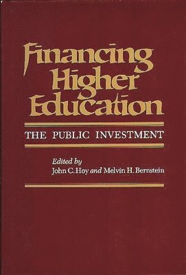 Unknown, M. H. Bernstein, J. C. Hoy - Financing Higher Education, Inbunden