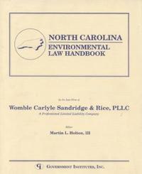 bokomslag North Carolina Environmental Law Handbook