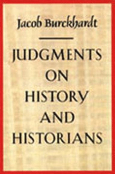 bokomslag Judgments on History & Historians