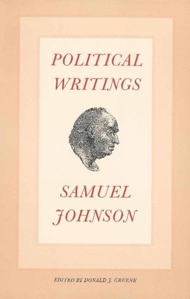 Samuel Johnson, Donald J. Greene - Political Writings, Häftad