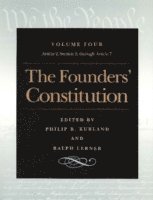 bokomslag Founders' Constitution, Volume 4