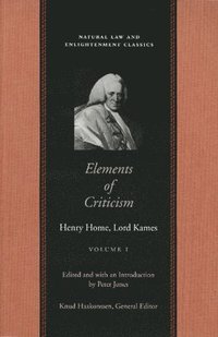 bokomslag Elements of Criticism: Volume 1 CL