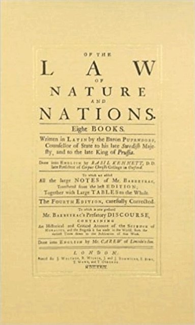 Samuel Pufendorf, Knud Haakonssen - Of the Law of Nature & Nations, Häftad