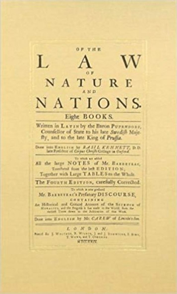 Of the Law of Nature & Nations 1