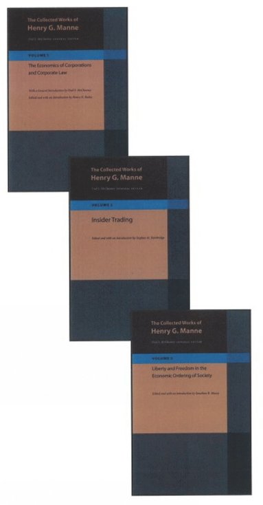 bokomslag Collected Works of Henry G Manne: 3-Volume Set