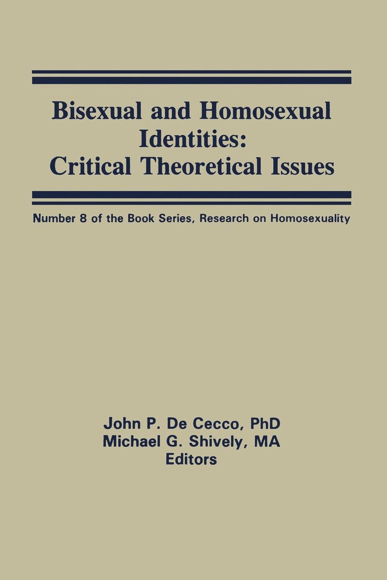 Origins of Sexuality and Homosexuality 1