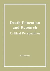 bokomslag Death Education and Research