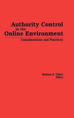 Authority Control in the Online Environment 1