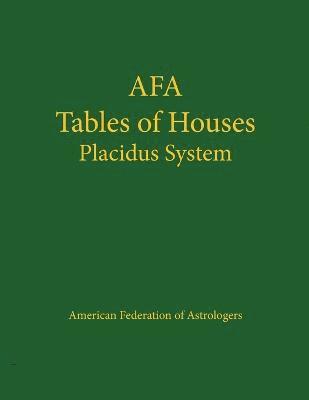 Afa Tables of Houses: Placidus System 1