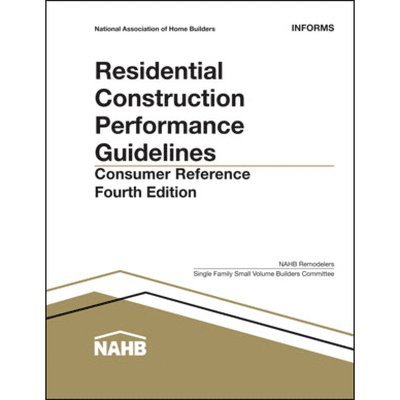 Nahb Business Management - Residential Construction Performance Guidelines, Consumer Reference 10pk, Häftad