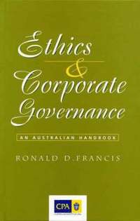 bokomslag Ethics and Corporate Governance