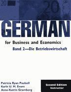German for Business and Economics: v.2 Die Betriebswirtschaft: Instructor's Handbook 1