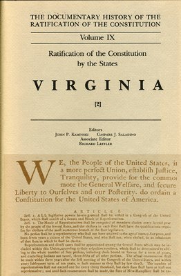 bokomslag Ratification by the States Virginia Vol 2