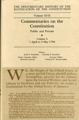 bokomslag Commentaries on the Constitution Vol 5