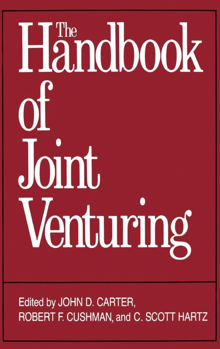 Handbook Of Joint Venturing 1