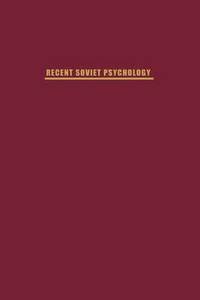 bokomslag Recent Soviet Psychology