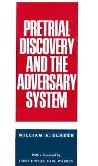bokomslag Pretrial Discovery and the Adversary System