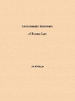 bokomslag Encyclopedic Dictionary of Roman Law