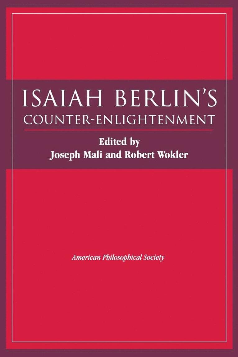 Isaiah Berlin's Counter-Enlightenment 1