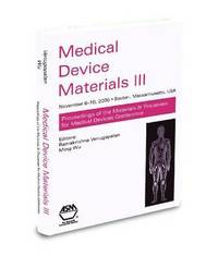 bokomslag Medical Device Materials III
