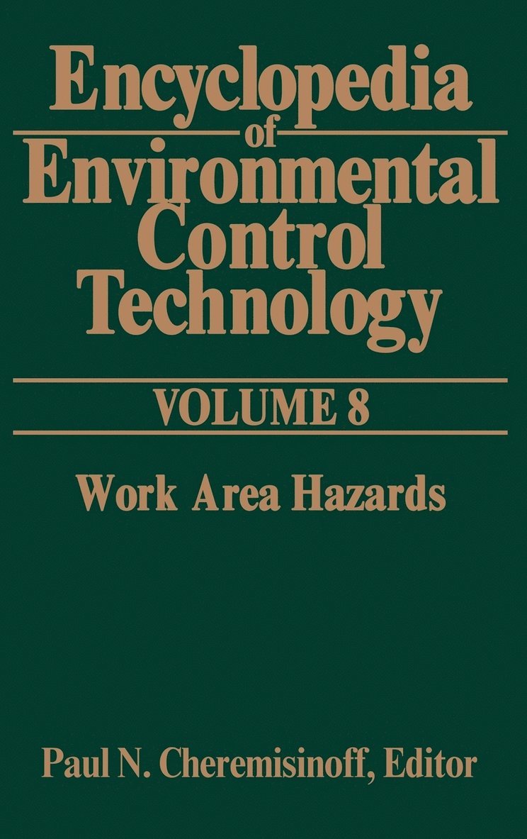 Encyclopedia of Environmental Control Technology: Volume 8 1