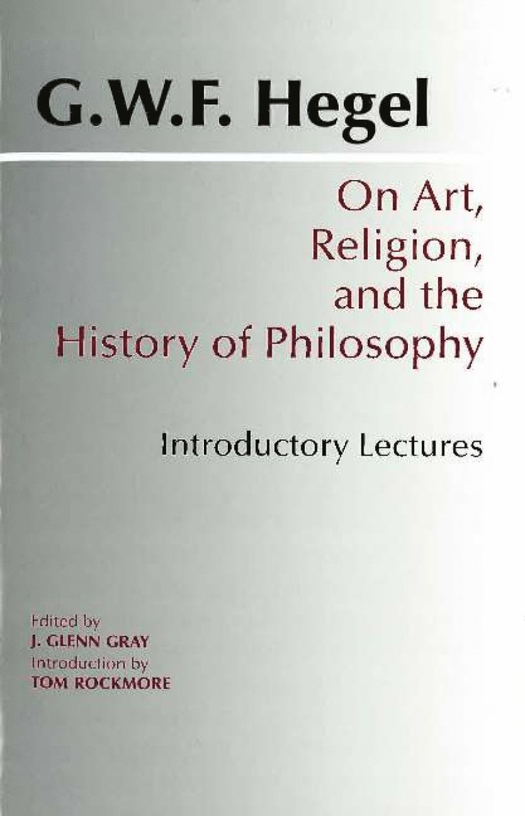 On Art, Religion, and the History of Philosophy 1