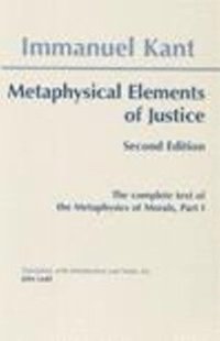 bokomslag Metaphysical Elements of Justice