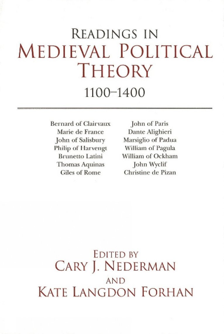 Readings in Medieval Political Theory: 1100-1400